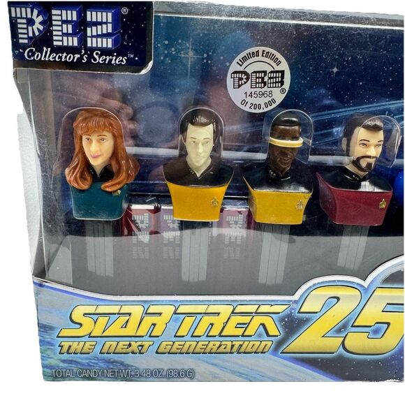 Star Trek The Next Generation 25th Limited Edition PEZ Dispensers Set Sealed New - Picture 5 of 9